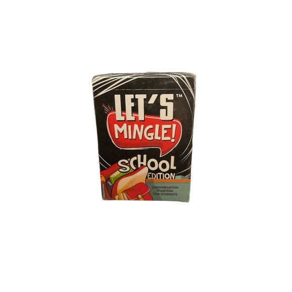 Let's Mingle School Edition 109 Conversation Starter Cards for Students Ages 6+ - Picture 1 of 3